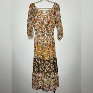 chinese dress ladies Hanging Flower Midnight Navy Vilette Dress